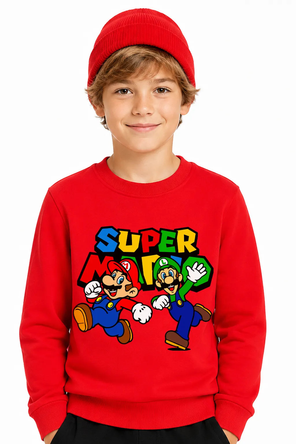 Super Mario | Sweatshirt | Erkek Çocuk (CSW019)