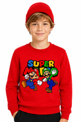 Super Mario | Sweatshirt | Erkek Çocuk (CSW019)