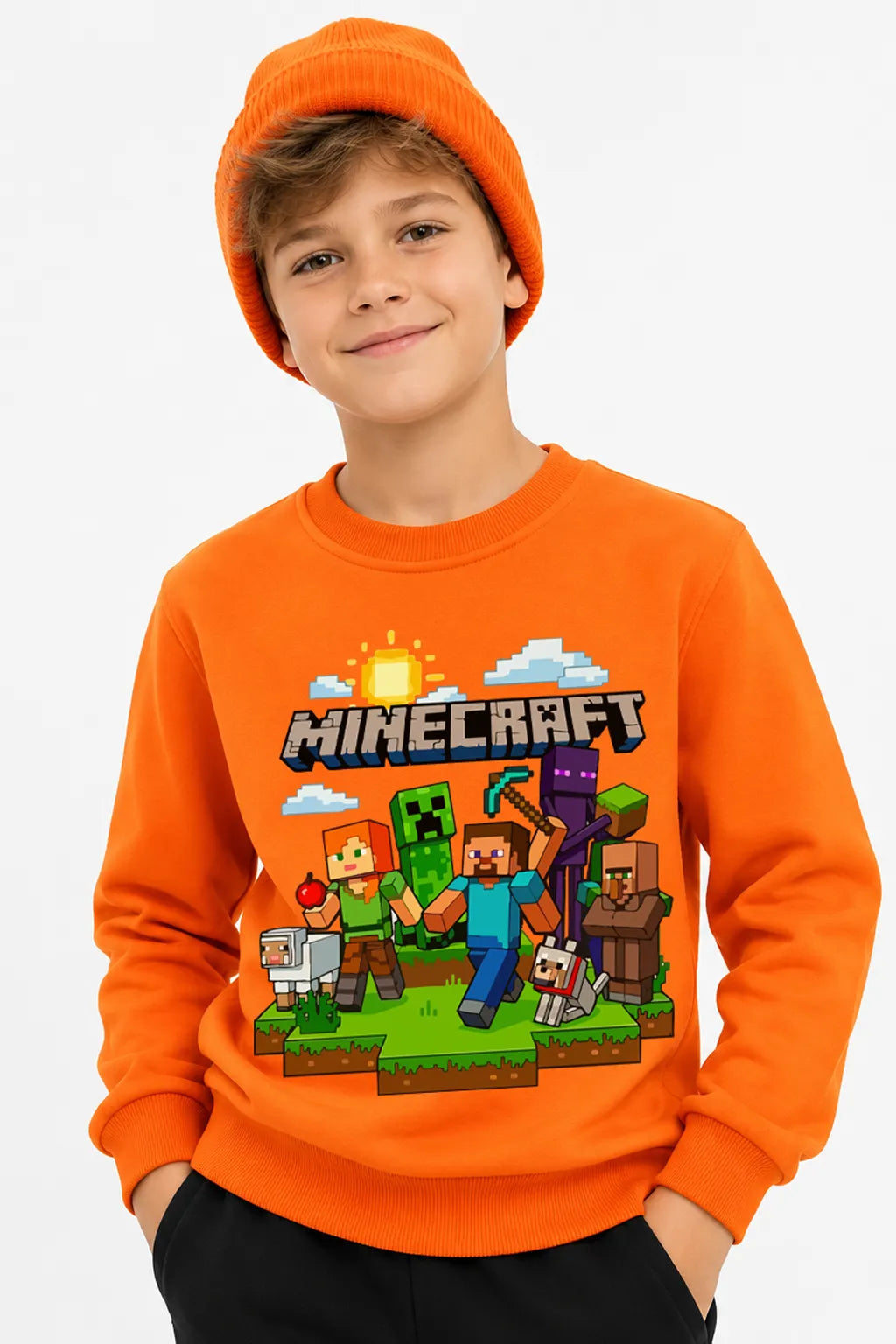 Minecraft Sun | Sweatshirt | Erkek Çocuk (CSW025)