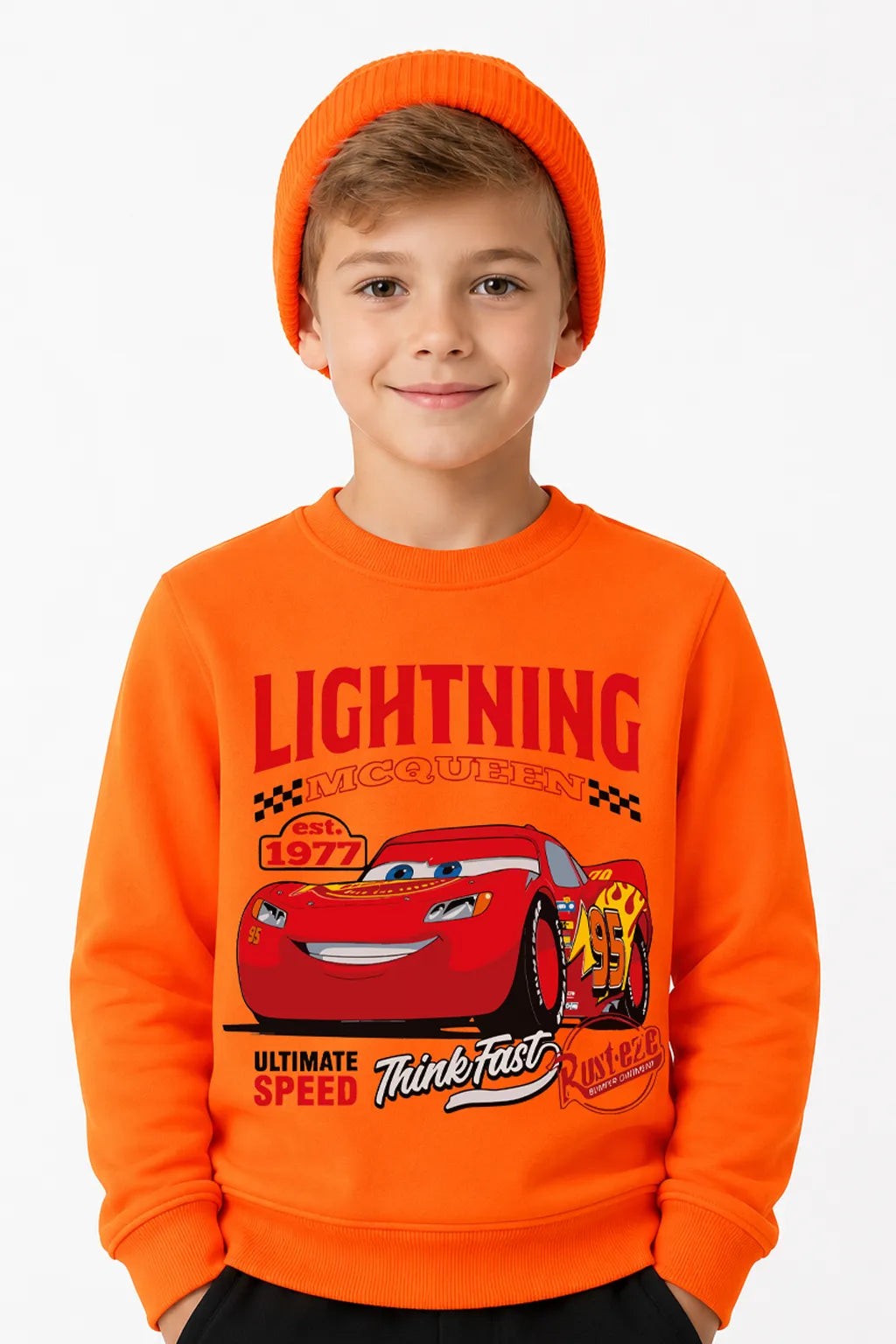McQueen Arabalar | Sweatshirt | Erkek Çocuk (CSW139)