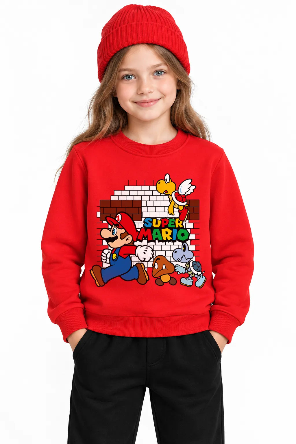 Süper Mario Bricks | Eşofman Takımı | Kız Çocuk (CET130)