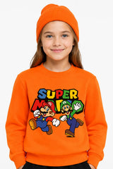 Super Mario | Sweatshirt | Kız Çocuk (CSW019)