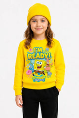 Sünger Bob I'm Ready | Sweatshirt | Kız Çocuk (CSW028)
