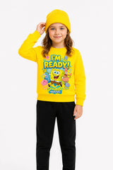 Sünger Bob I'm Ready | Sweatshirt | Kız Çocuk (CSW028)