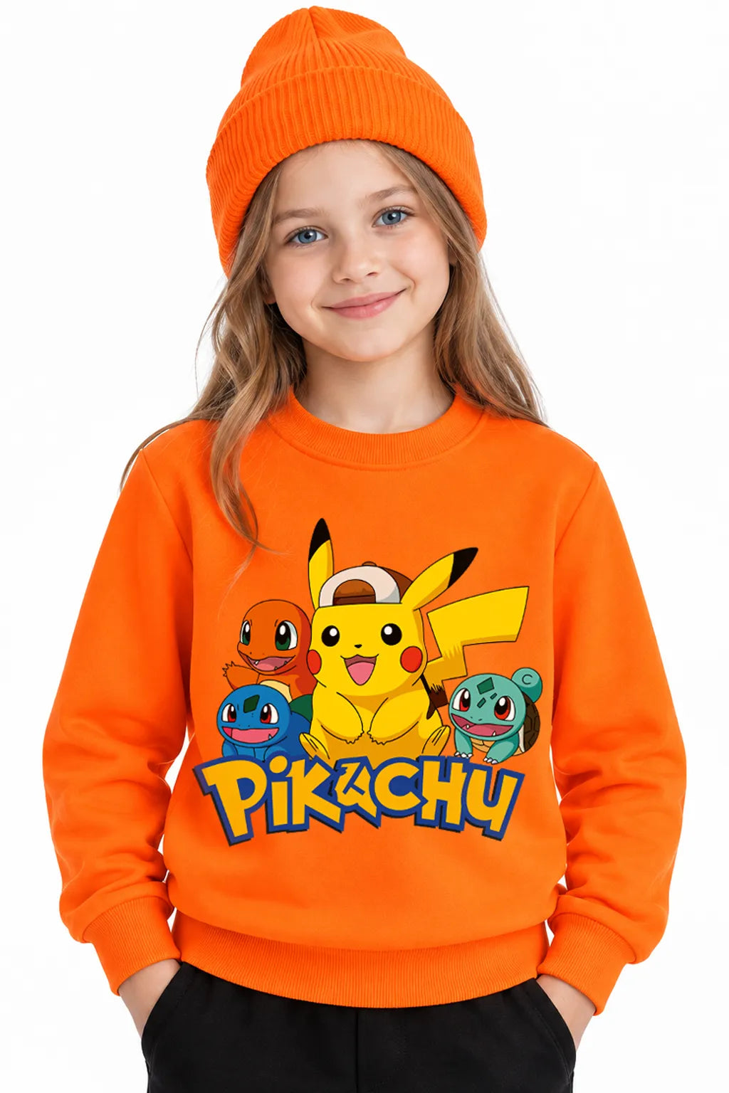Pikachu and Friends | Sweatshirt | Kız Çocuk (CSW108)