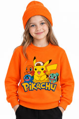 Pikachu and Friends | Sweatshirt | Kız Çocuk (CSW108)