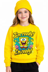 Sünger Bob | Sweatshirt | Kız Çocuk (CSW129)