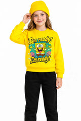 Sünger Bob | Sweatshirt | Kız Çocuk (CSW129)