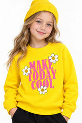 Make Today Cool | BL Sweatshirt | Kız Çocuk (CSW517)