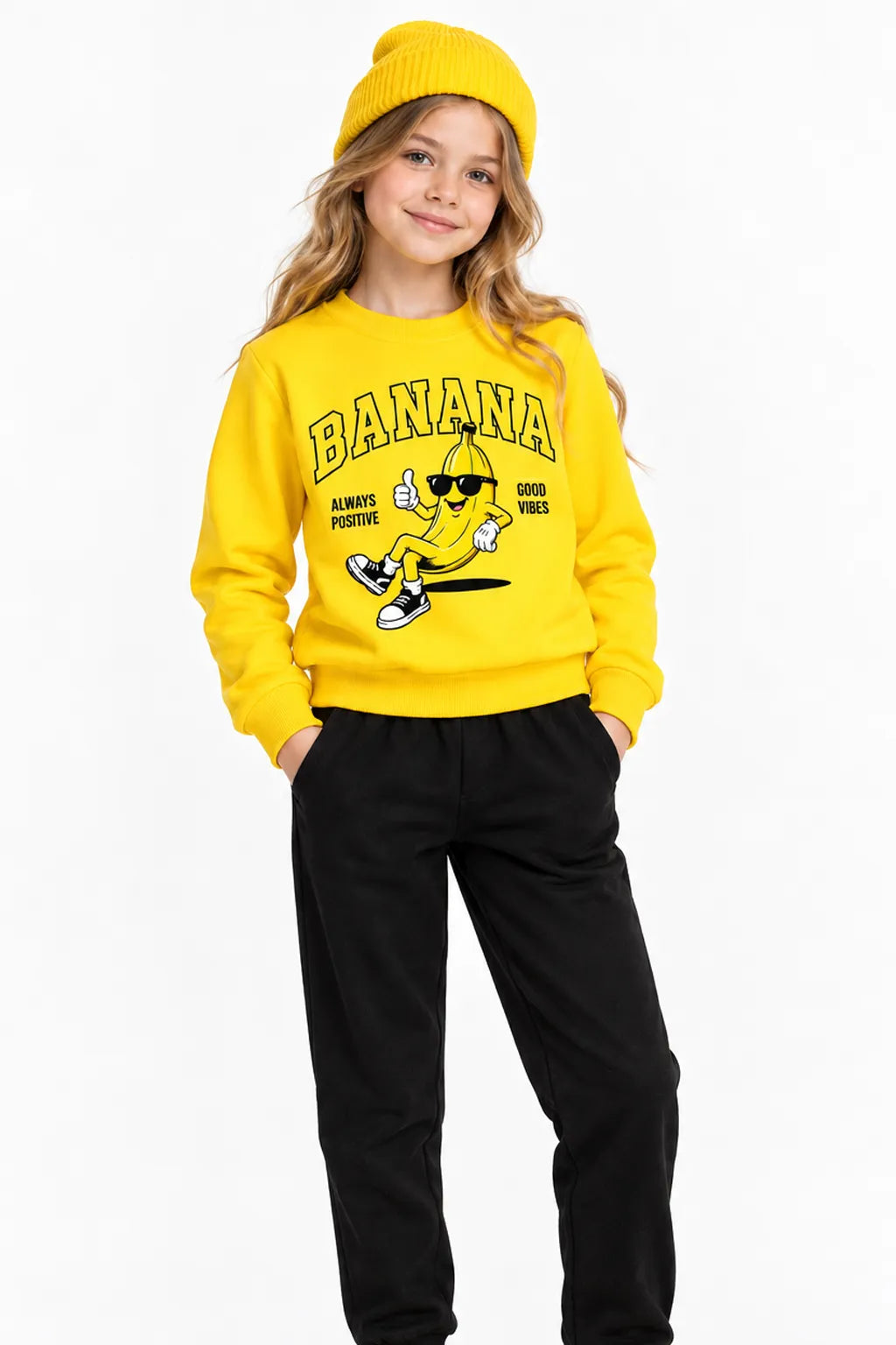 Banana | BL Sweatshirt | Kız Çocuk (CSW524)