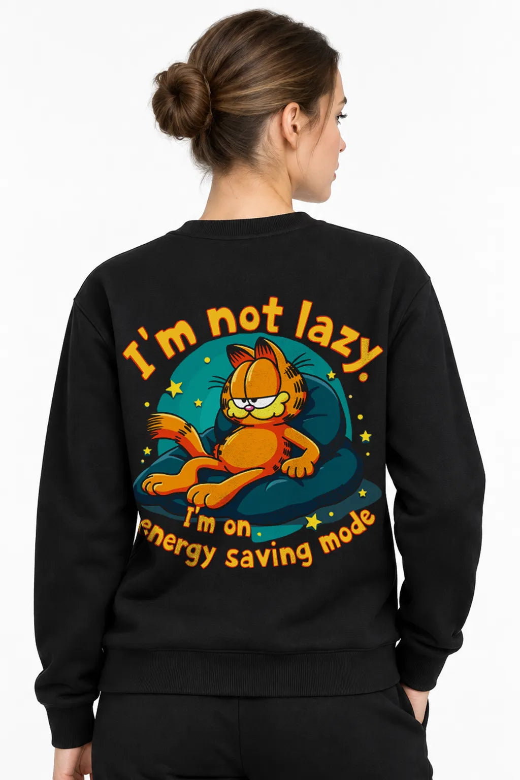 Lazy Garfield | BL Sweatshirt | Kadın (YSW335)