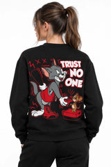 Trust No One Tom Jerry | BL Sweatshirt | Kadın (YSW368)