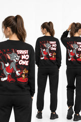 Trust No One Tom Jerry | BL Sweatshirt | Kadın (YSW368)