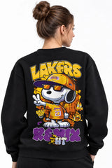 Snoopy Lakers | BL Sweatshirt | Kadın (YSW369)