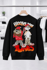 Tazmania and Bugs Bunny | BL Sweatshirt | Kadın (YSW372)