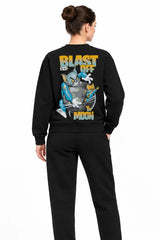 Tom Jerry Moon | BL Sweatshirt | Kadın (YSW374)