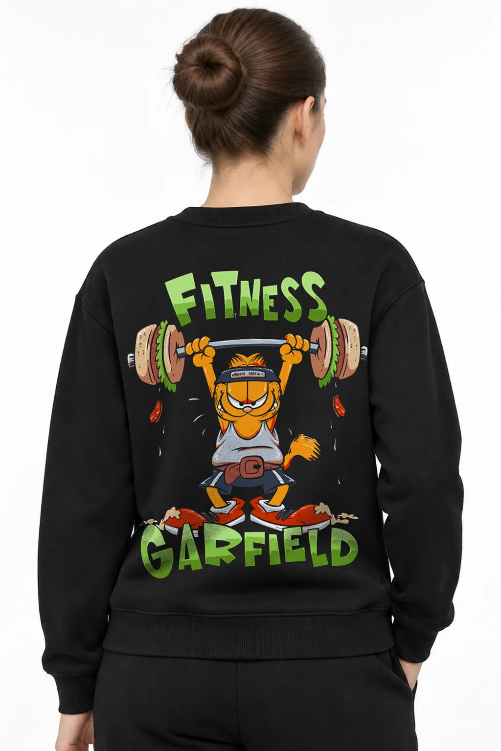 Fitness Garfield | BL Sweatshirt | Kadın (YSW377)