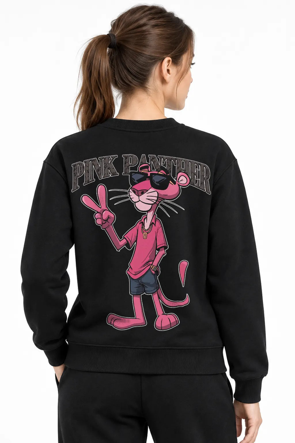 Pink Panther | BL Sweatshirt | Kadın (YSW379)