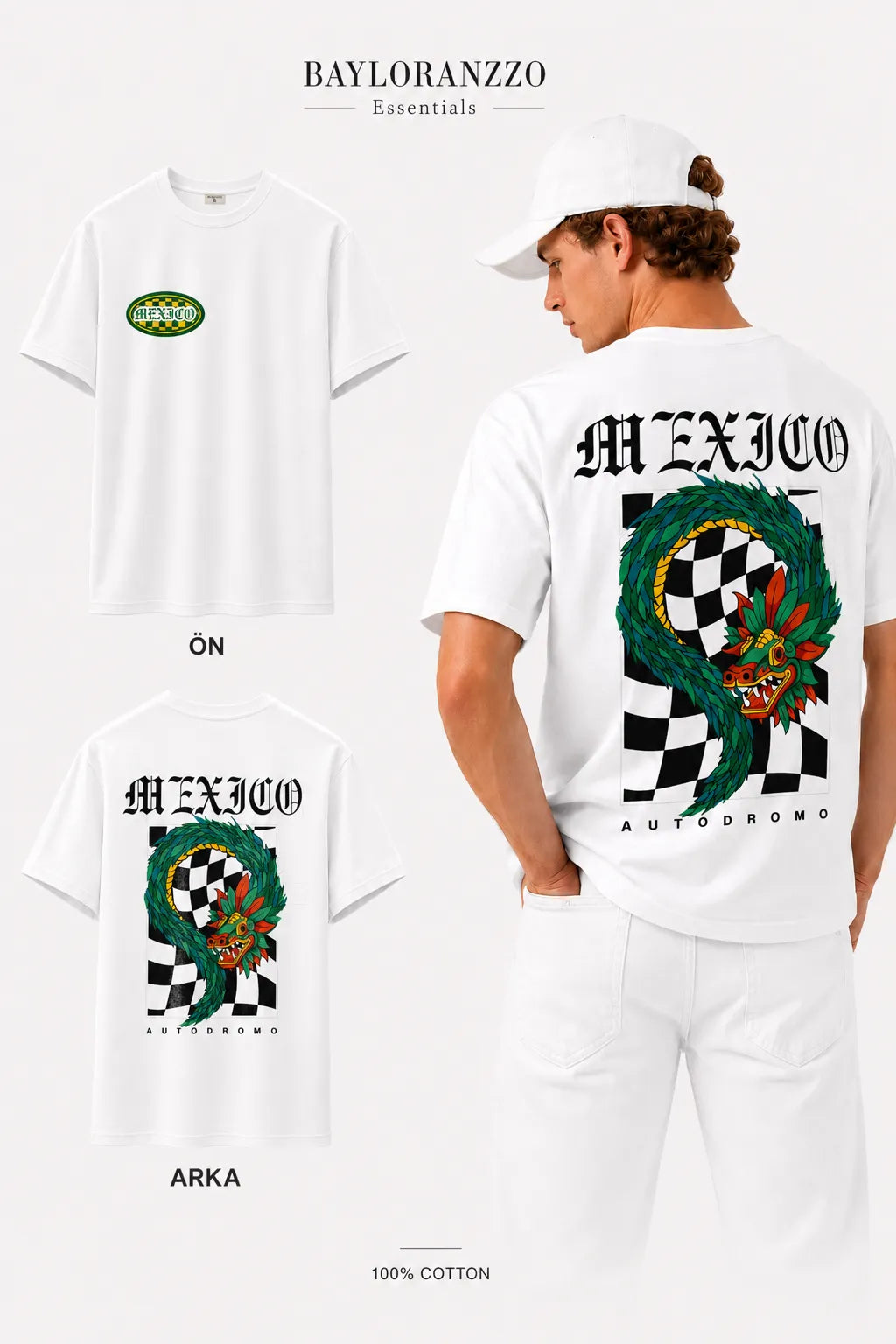 MEXICO | %100 PAMUK HEAVY COTTON PREMIUM KALİTE T-SHIRT (Y505)