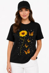 SUNFLOWER ART | %100 PAMUK HEAVY COTTON PREMIUM KALİTE T-SHIRT (Y517)