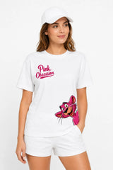 PINK OBSESSION | %100 PAMUK HEAVY COTTON PREMIUM KALİTE KADIN T-SHIRT (Y071)