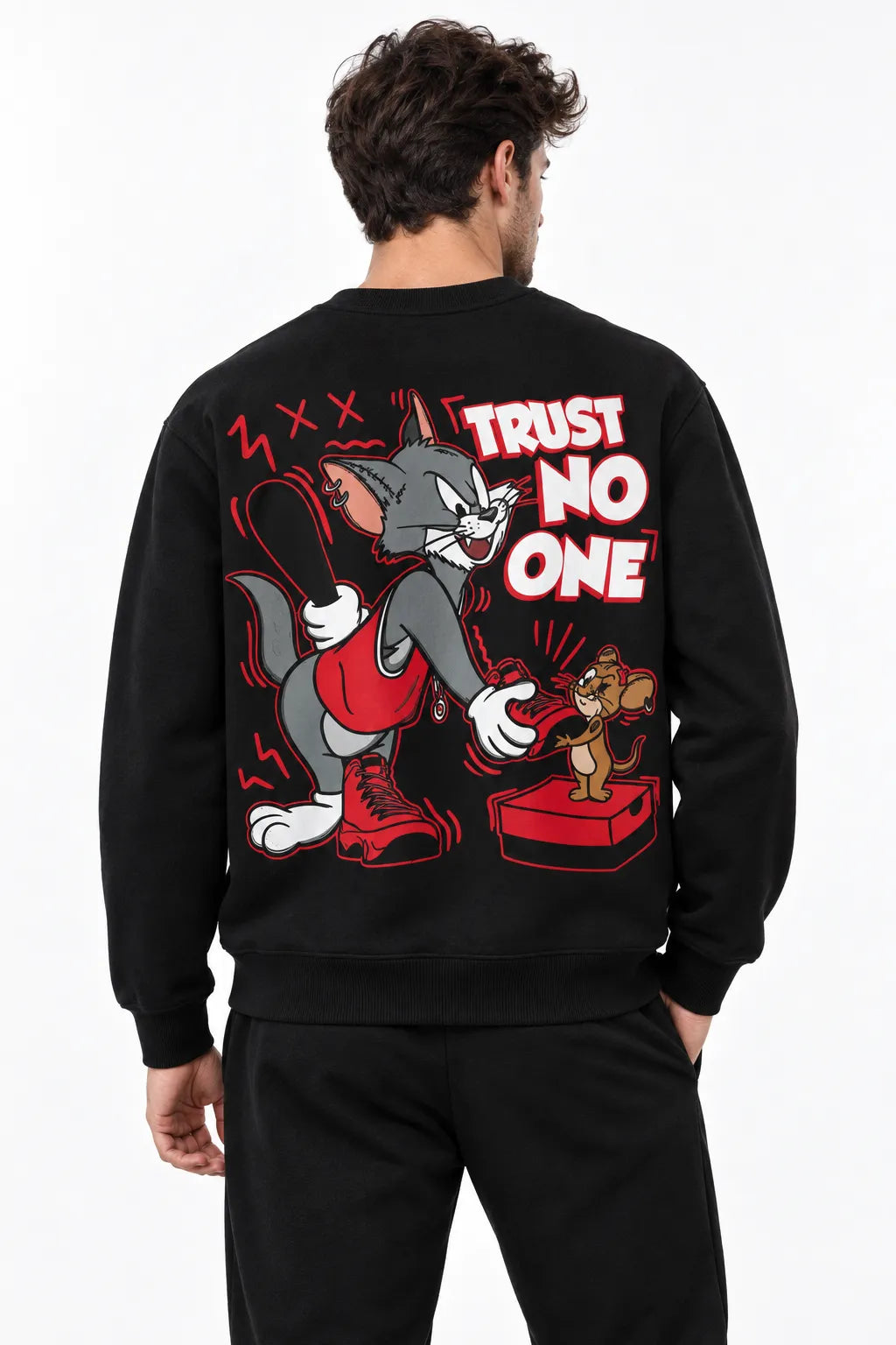 Trust No One Tom Jerry | Eşofman Takımı | Erkek (YET368)