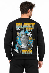Tom Jerry Moon | BL Sweatshirt | Erkek (YSW374)