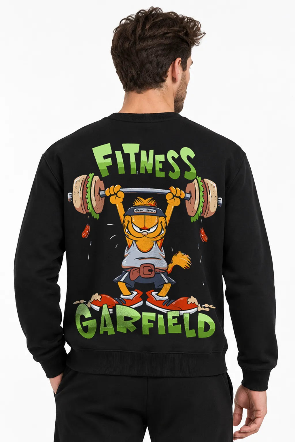 Fitness Garfield | BL Sweatshirt | Erkek (YSW377)