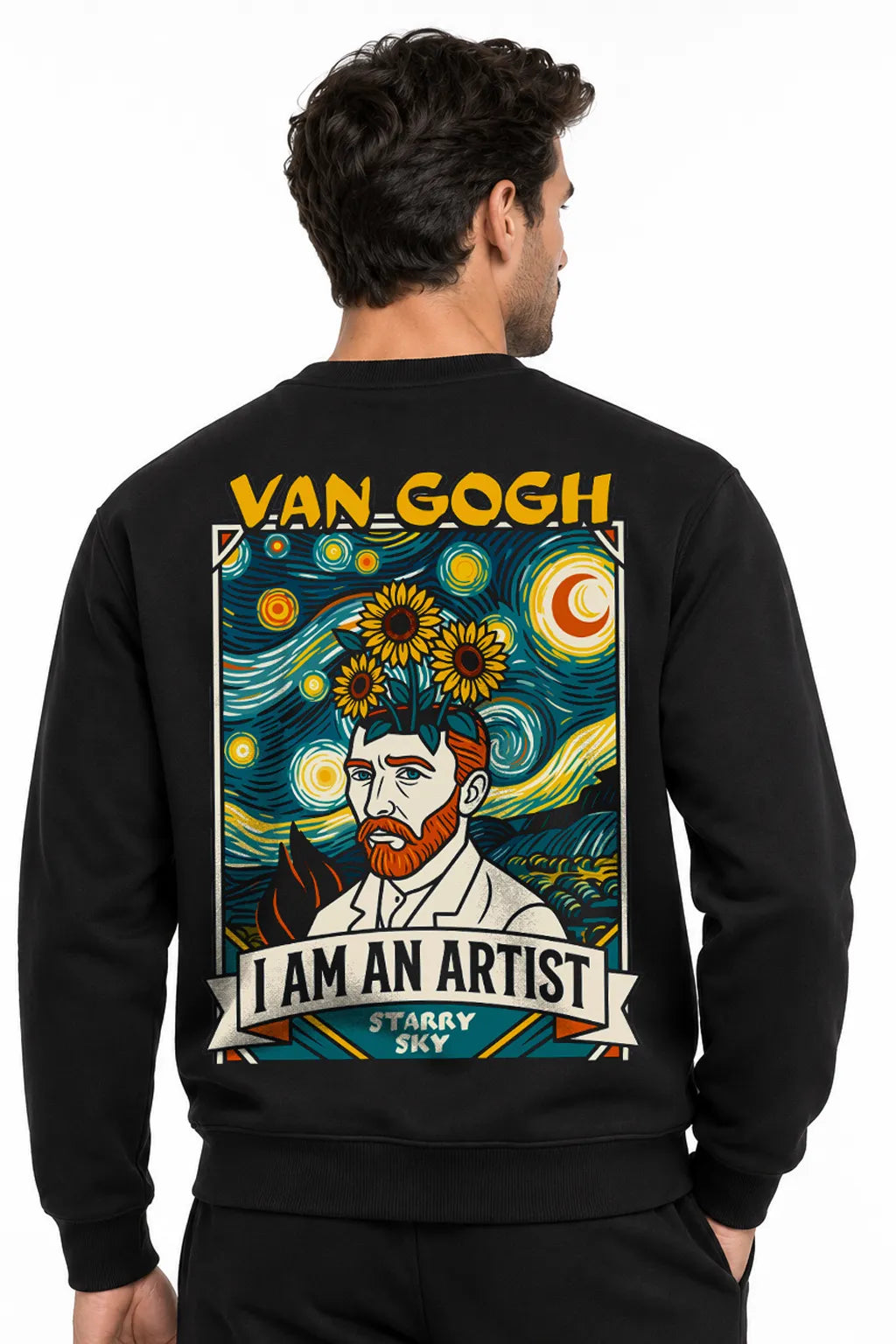 Van Gogh | BL Sweatshirt | Erkek (YSW502)